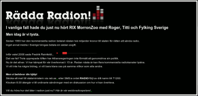 [Uppropet R�dda radion]
