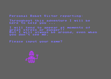 [Sk�rmbild fr�n engelsk version: Personal robot Victor]