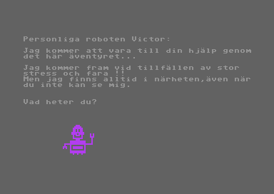 [Sk�rmbild: Personliga roboten Victor]