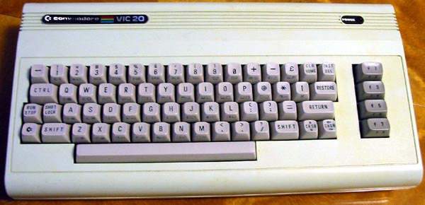 [Picture of the VIC20 keyboard]