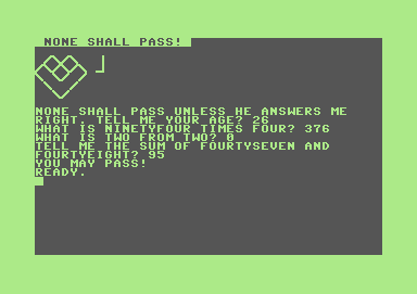 [Screenshot from “None Shall Pass”]