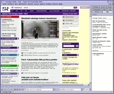 [Linux Opera screen shot 2005-05-16]