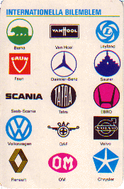 [Extrakort - Internationella bilemblem]